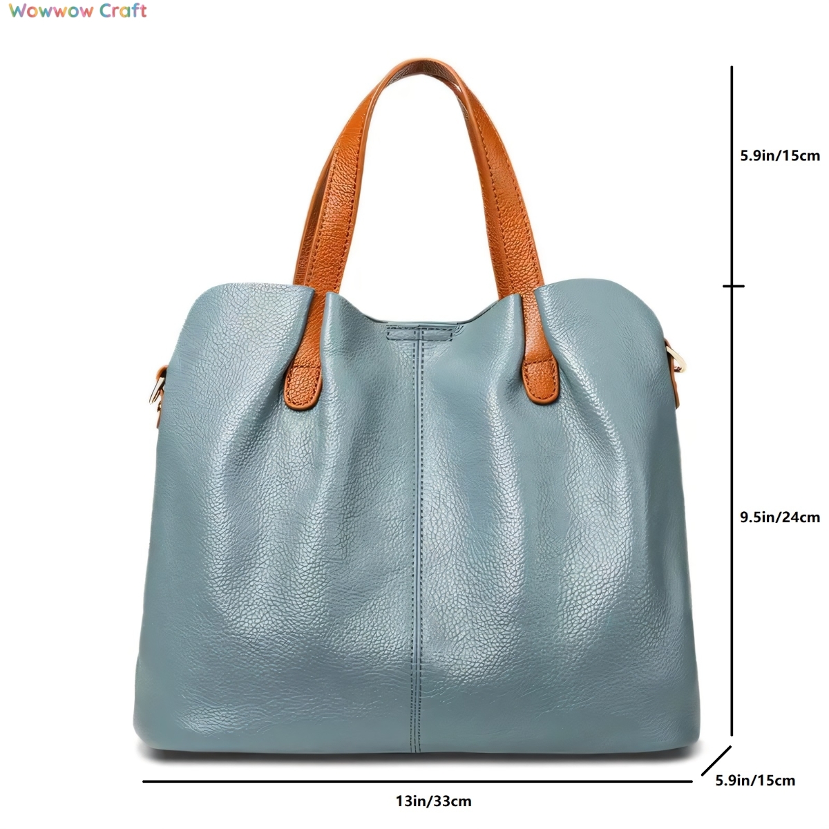 Totes,Leather Bags,Shoulder Bags,Trendy Blue Gray Red Top grain Leather Crossbody Bag - Leather Shoulder Bags